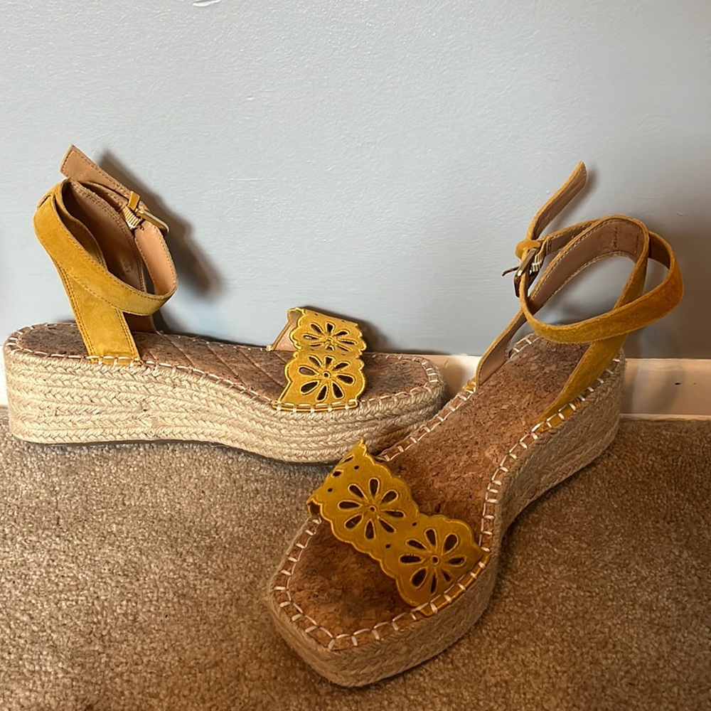 Yellow Floral Sandals